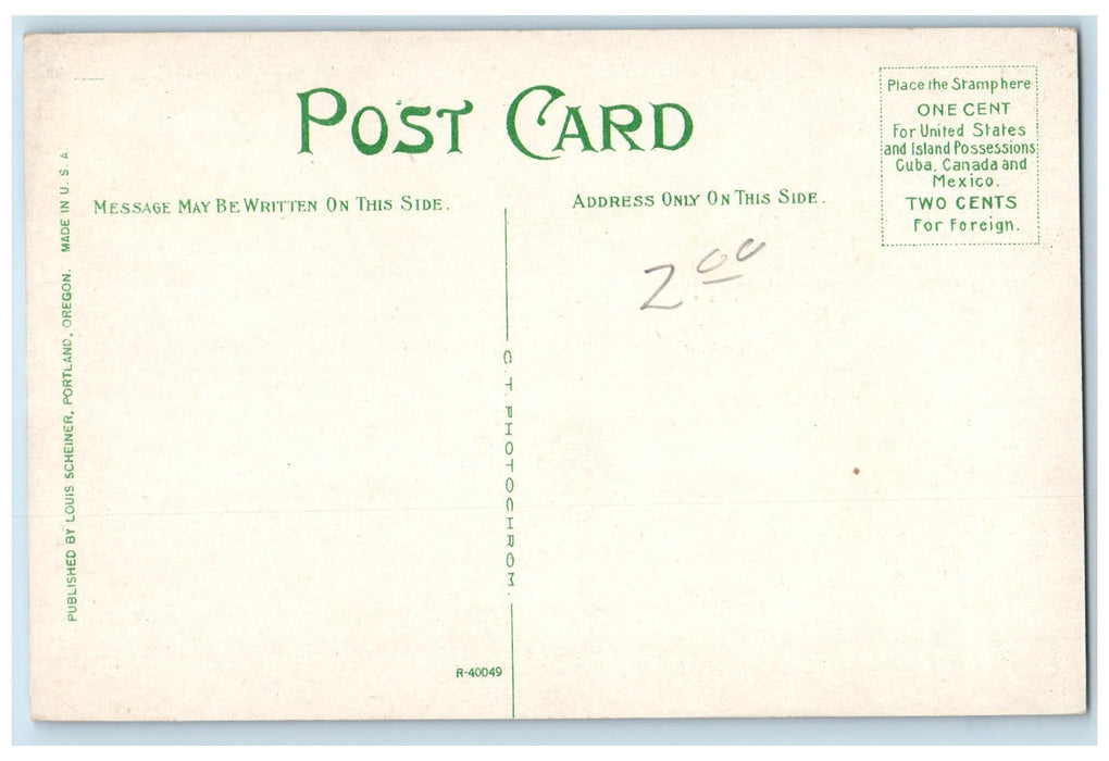 c1920s Fishing At Oregon City Boats Fishermen Scene Oregon OR Unposted Postcard