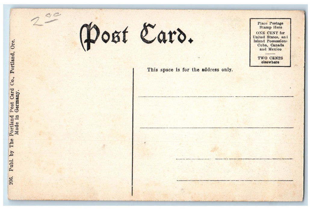 c1910s Oregonian Building Exterior Roadside Portland Oregon OR Unposted Postcard