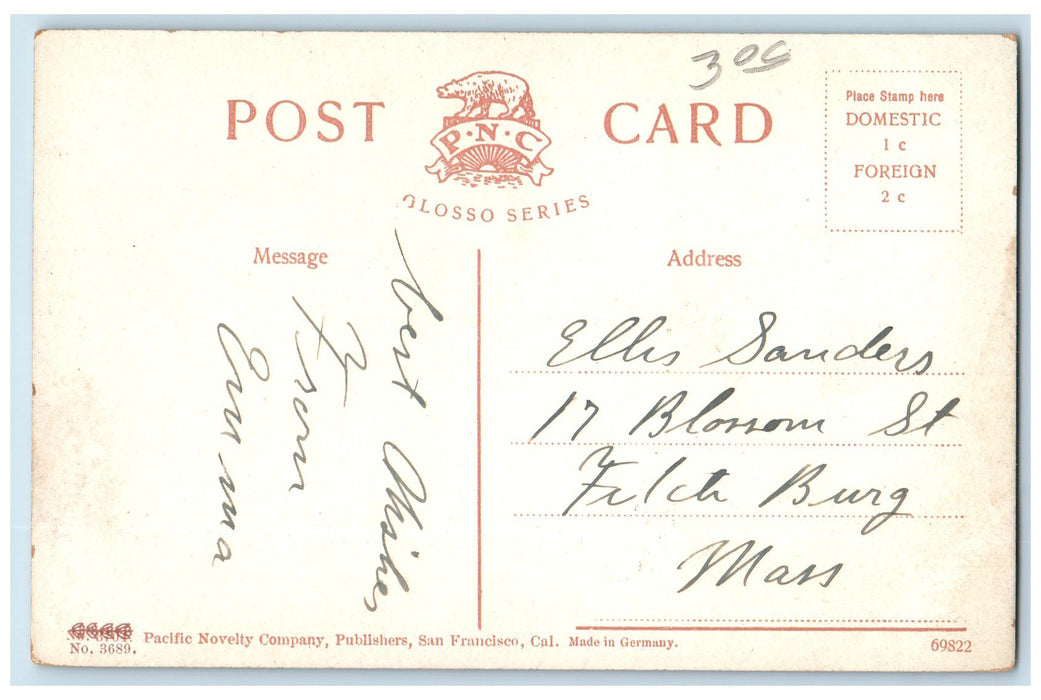c1910s Torpedo Boats Scene On The Willamette River Portland Oregon OR Postcard