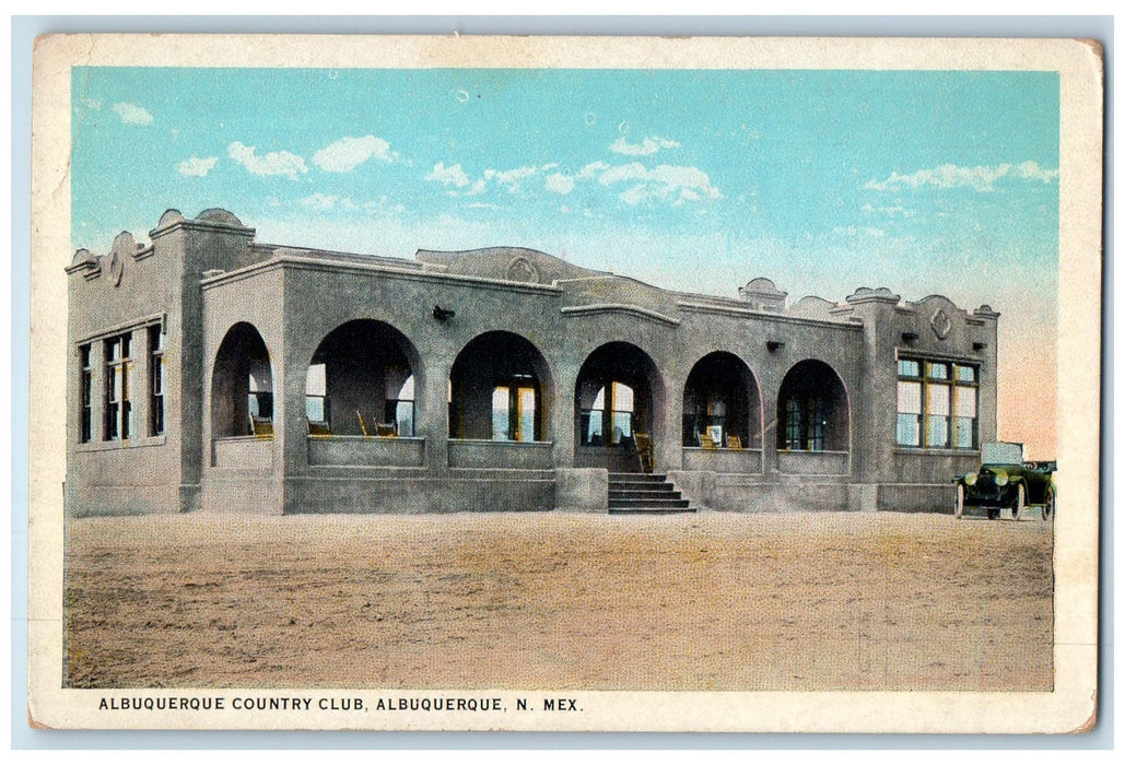 c1920s Albuquerque Country Club Exterior View Albuquerque New Mexico NM Postcard