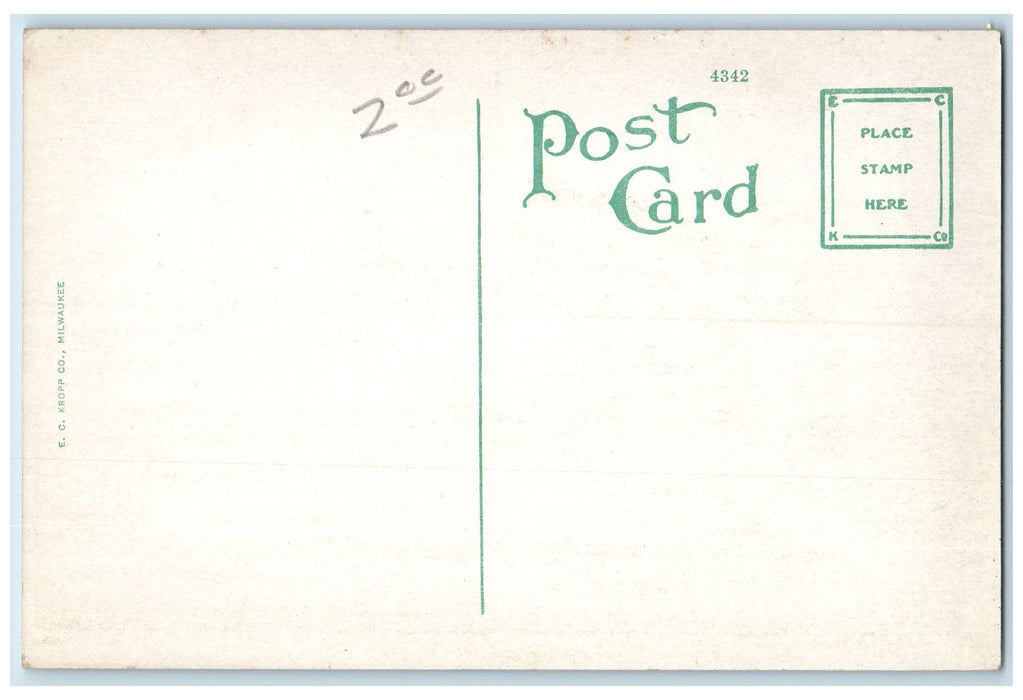 c1920s Masonic Temple Exterior Roadside Guthrie Oklahoma OK Unposted Postcard