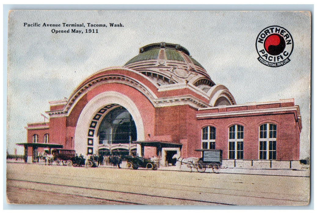 c1910 Northern Pacific Avenue Terminal Opened 1911 Tacoma Washington WA Postcard