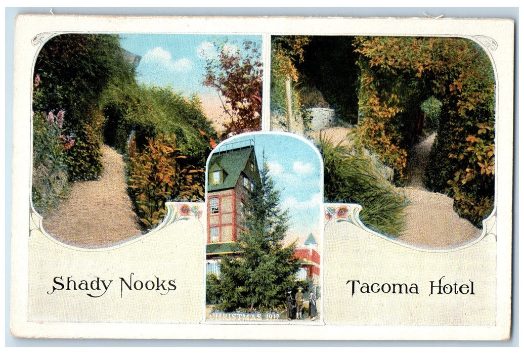 c1920's Shady Nooks Tacoma Hotel Restaurant Groves Tacoma Washington WA Postcard