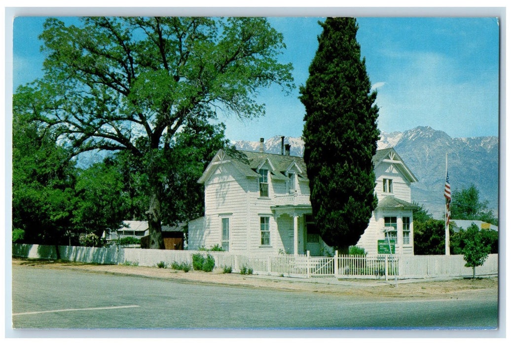 c1960s The Commander's House Exterior Roadside At Camp Independence CA Postcard