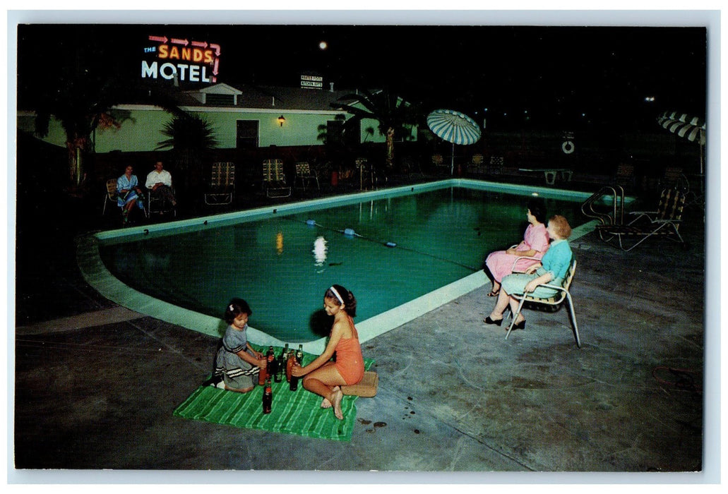 c1960s The Sands Motel Swimming Pool Los Angeles California CA Unposted Postcard