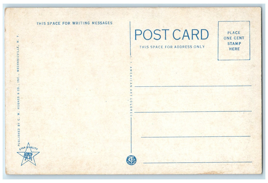 c1920s Cohoes High School Exterior Roadside Cohoes New York NY Unposted Postcard
