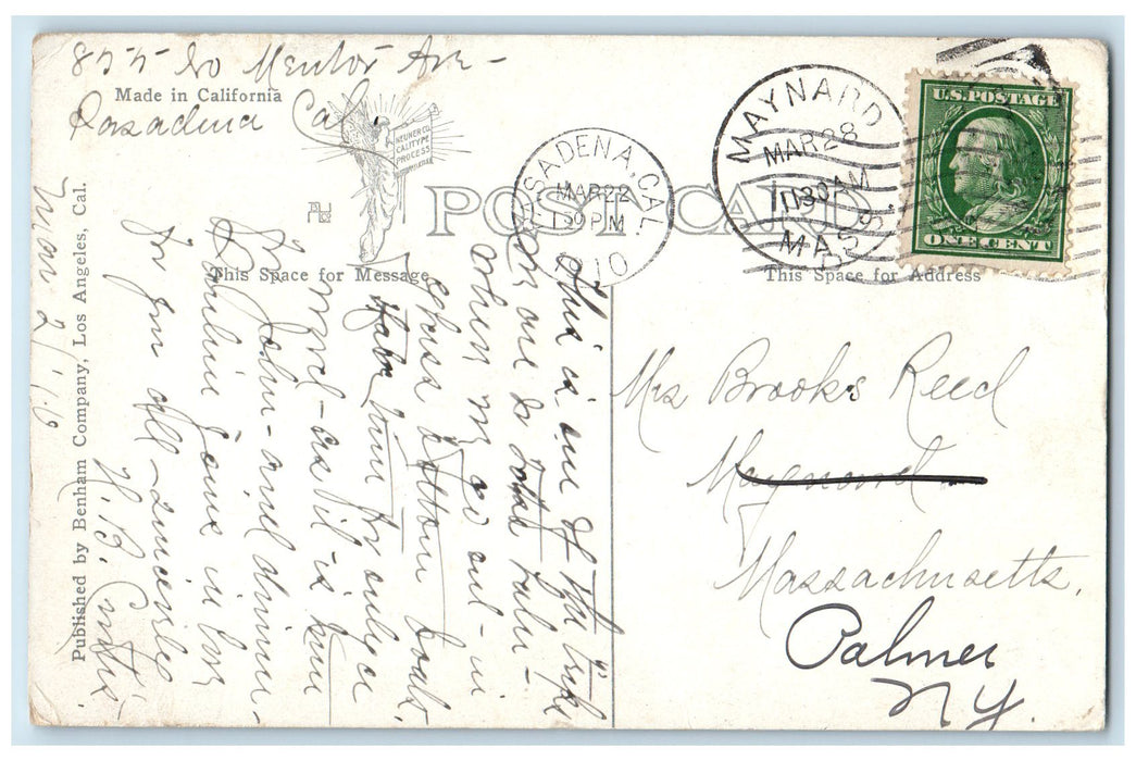 1910 Avalon Bay Steamship Scene Catalina Island California CA Posted Postcard