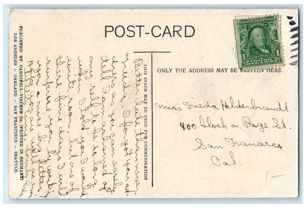 c1920s River Scene The Southern Pacific Railroad Mt. Shasta CA Unposted Postcard