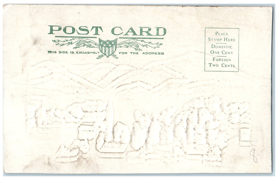 c1905s Bird's-Eye View Of Golden Scene Colorado CO Unposted Embossed Postcard