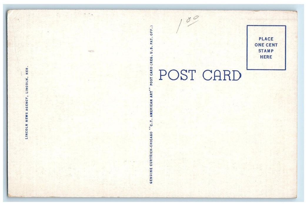 c1940s Aeroplane View Of University Of Nebraska Lincoln Nebraska NE Postcard