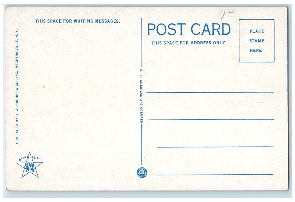 c1940s The Horicon Passing Pilot Knob Pilot Knob Lake George NY Ship Postcard