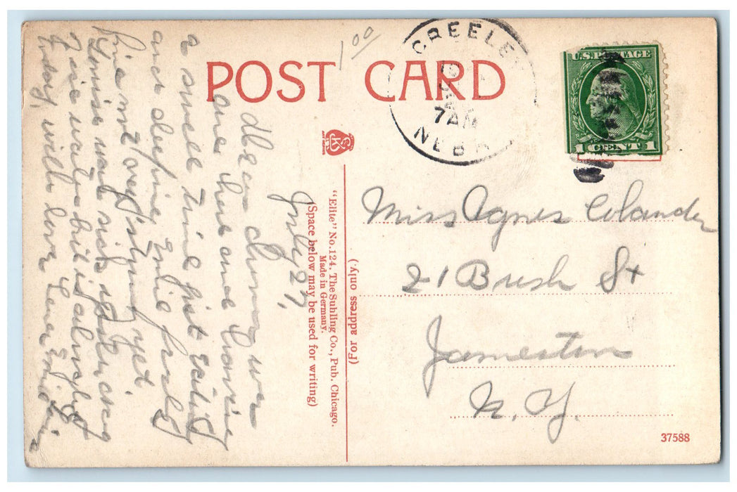 1910 Bird's-Eye View Of Lincoln Church Scene Nebraska NE Posted Vintage Postcard