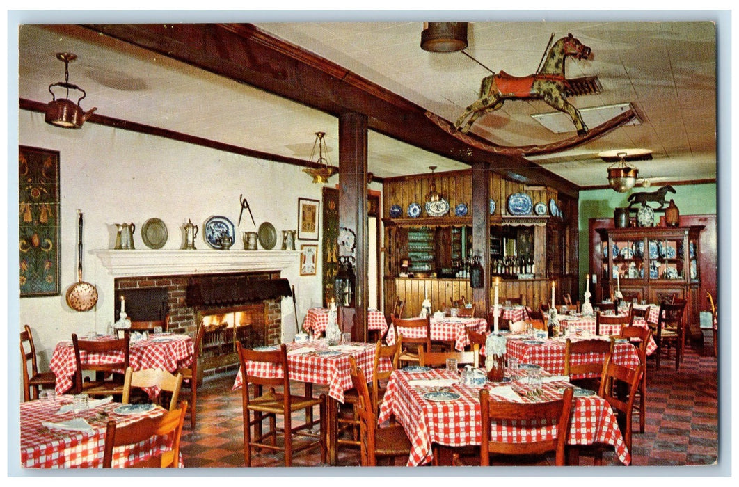 1964 Marjory Hendrick's Water Gate Inn Restaurant View Washington DC Postcard