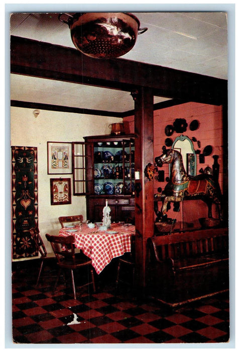 1963 Marjory Hendrick's Water Gate Inn Dutch Decorations Washington DC Postcard