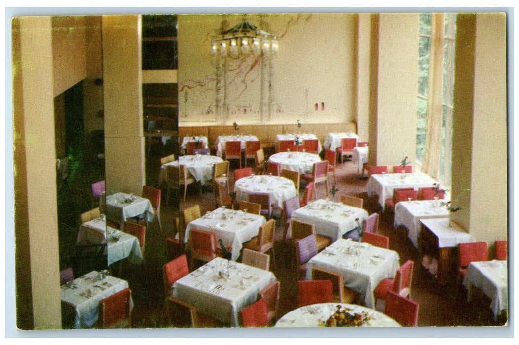 c1950's The Woodner Room Restaurant Interior Dining View Washington DC Postcard