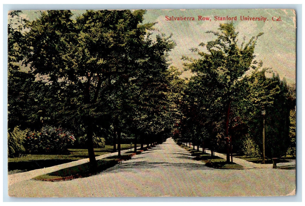 1917 Salvitiera Row Stanford University Stanford California CA Posted Postcard