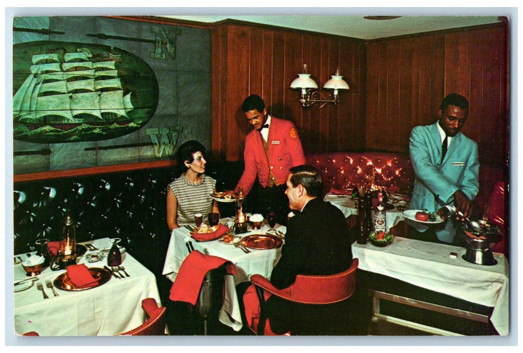 c1950 The John Marshall Hotel Restaurant Dining Franklin St Richmond VA Postcard