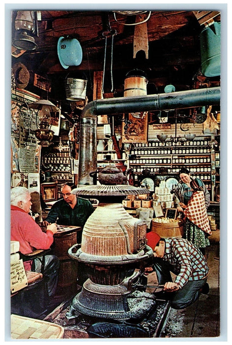 c1950's Vermont Country Store Interior Charming Village Of Weston VT Postcard