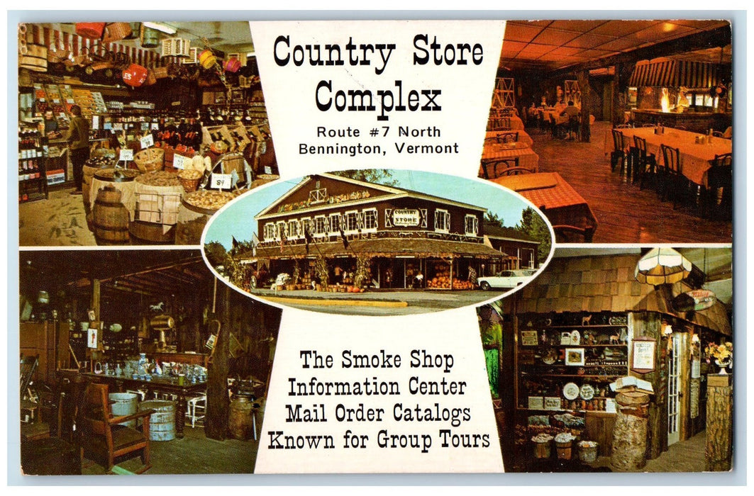 c1950 The Country Store Complex Restaurant Shops Bennington Vermont VT Postcard