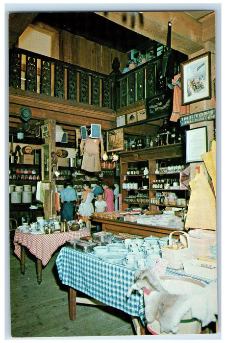 c1950's Front Interior Vermont Country Store Collection Rockingham VT Postcard