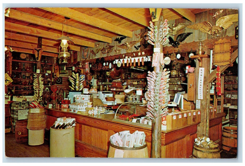 c1950's Barn Yesterday Bill's Country Store View Sherburne Vermont VT Postcard