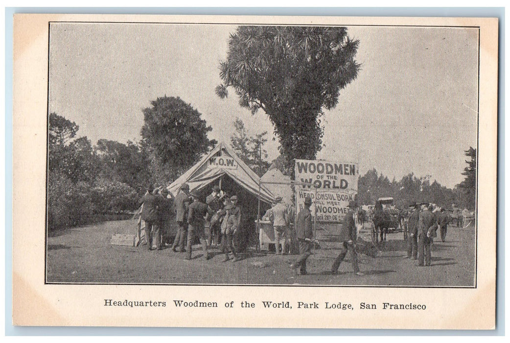 c1905s Headquarters Woodmen Of The World Park Lodge San Francisco CA Postcard