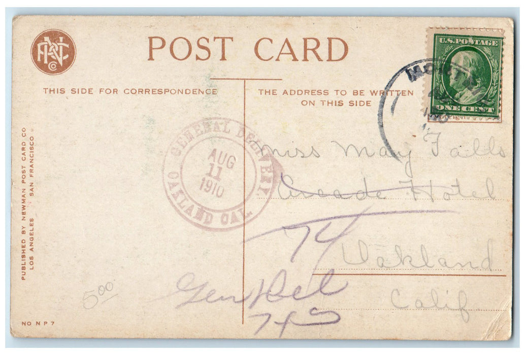 1910 Russian River Bridge Scene At Monte Rio California CA Posted Trees Postcard