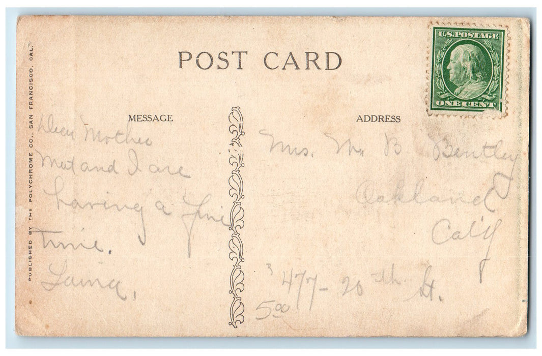 1909 Mizpah Presbyterian Church Exterior View Camp Meeker California CA Postcard