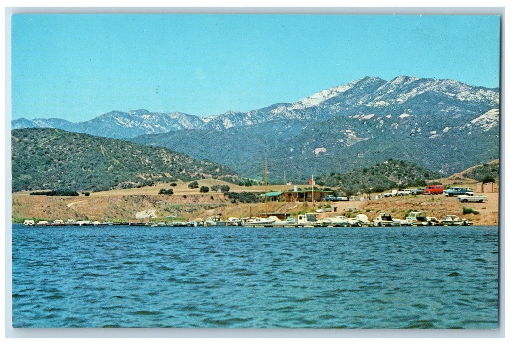 c1950's Lake Casitas Recreational Area Rental Boats Restaurant Camp CA Postcard