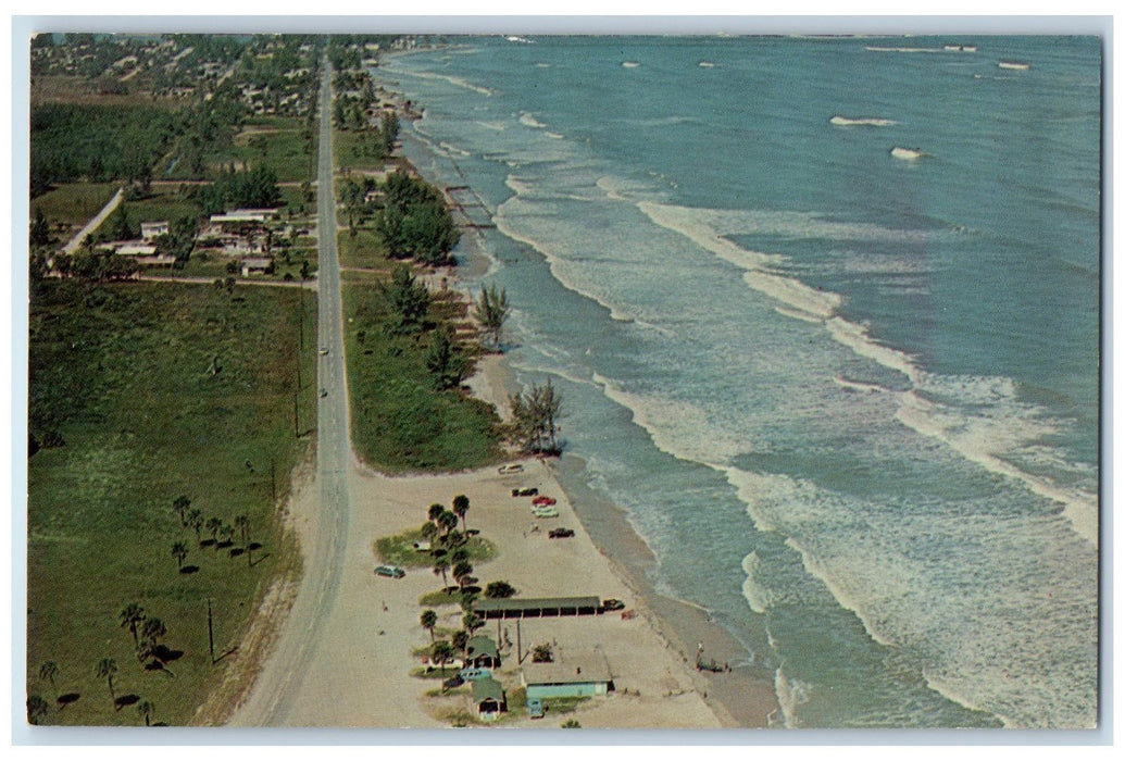 c1960s Air View Of Fort Pierce Florida's Beautiful Florida FL Unposted Postcard