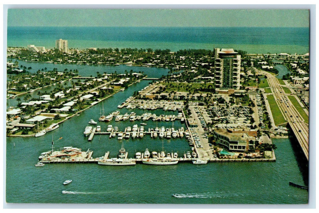 c1960s Pier 66 Hotel And Marnina Fort Lauderdale Florida FL Unposted Postcard