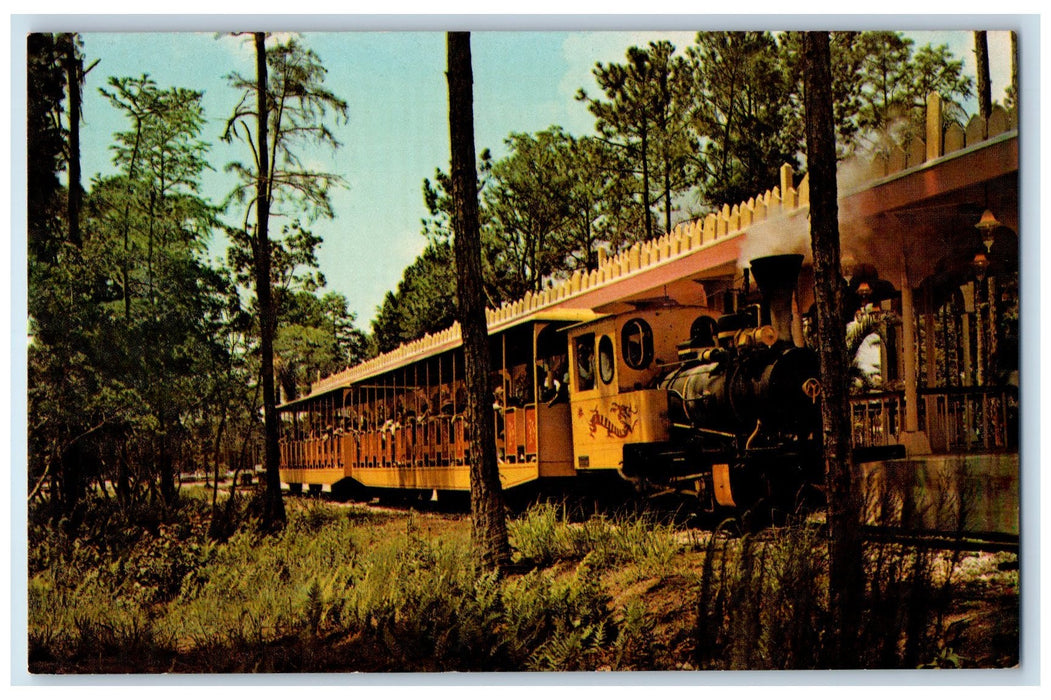 c1960s Marco Polo Park Scene Daytona Beach Florida FL Oriental Express Postcard