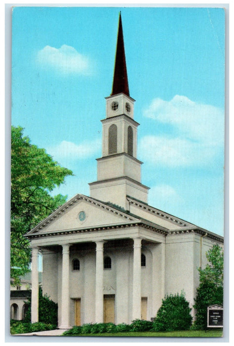 1964 First Presbyterian Church Exterior Gainesville Florida FL Posted Postcard