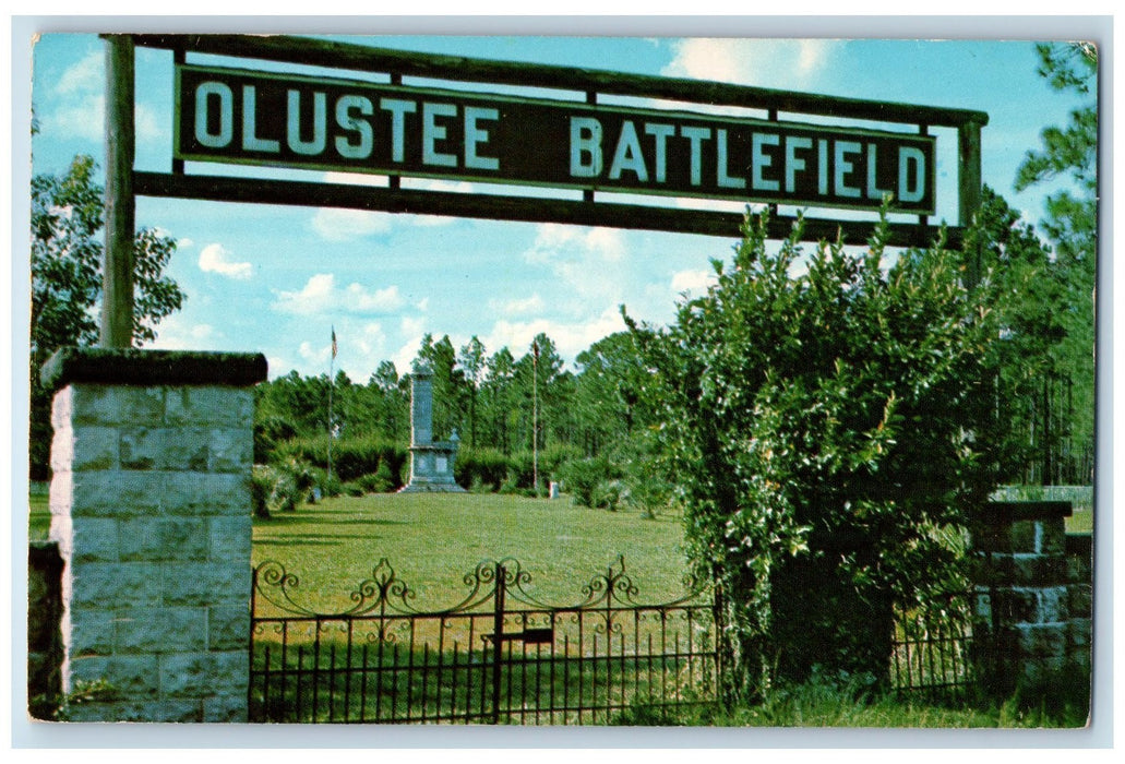 c1960s Olustee Battlefield Historic Memorial Near Lake City Florida FL Postcard