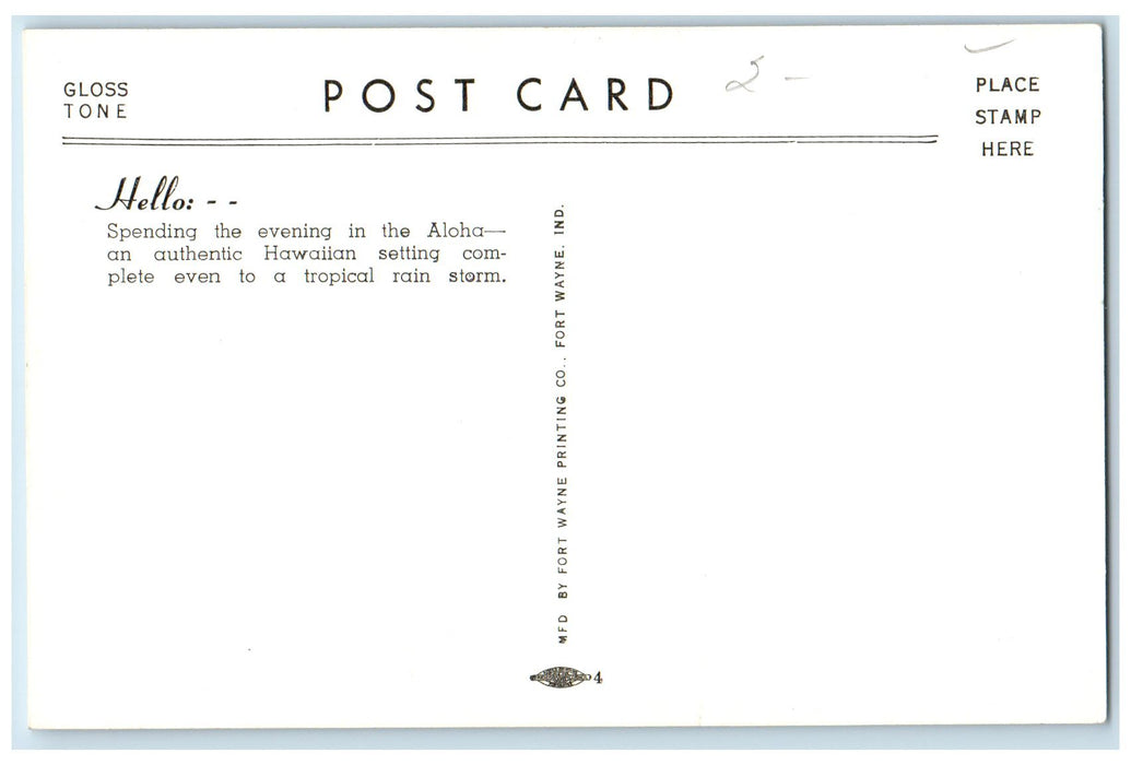 c1960s Buffalo Hawaii's Cafe Aloha Ferry T. Buffalo New York NY People Postcard