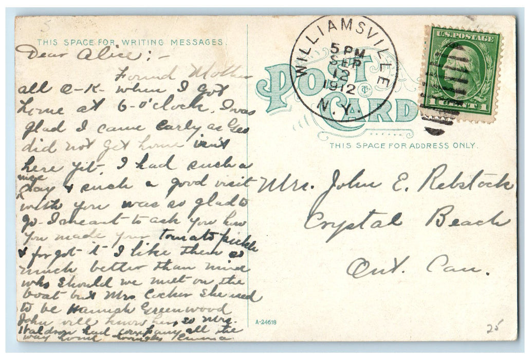 1912 Lafayette High School Exterior Buffalo New York NY Unposted Trees Postcard