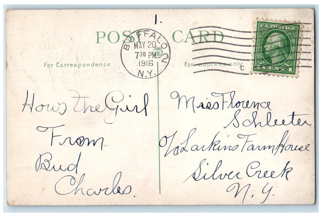 1916 Canisius College Exterior Roadside Buffalo New York NY Unposted Postcard