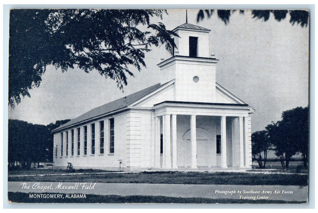 c1950's The Chapel Maxwell Field Building Tower Montgomery Alabama AL Postcard