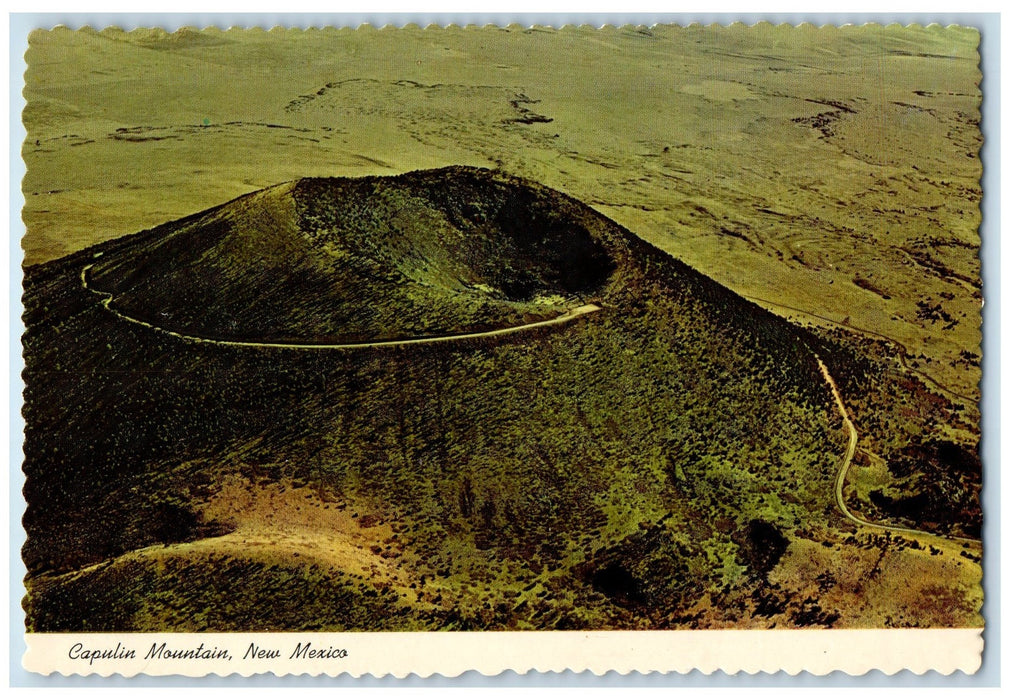 c1920 Capulin Mountain Asymmetrical Volcanic Cinder Cone New Mexico NM Postcard