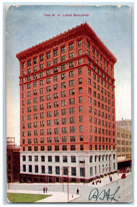 1907 The R. A. Long Building Exterior Kansas City Missouri MO Posted Postcard