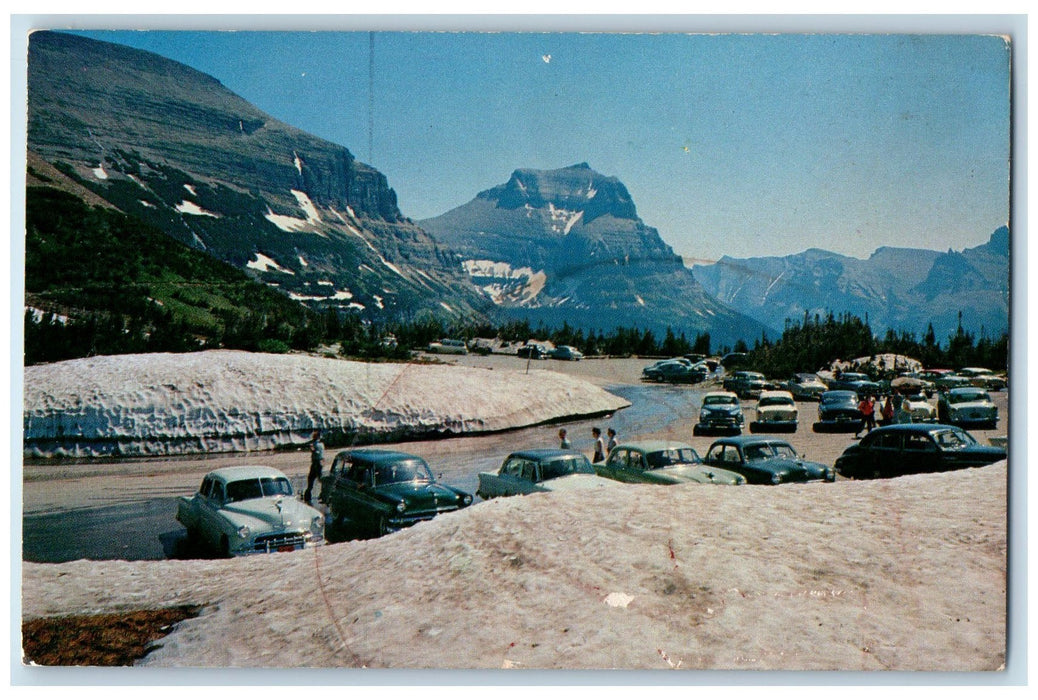 c1960s Summit Going To The Sun Hiway Glacier County Montana MT Unposted Postcard