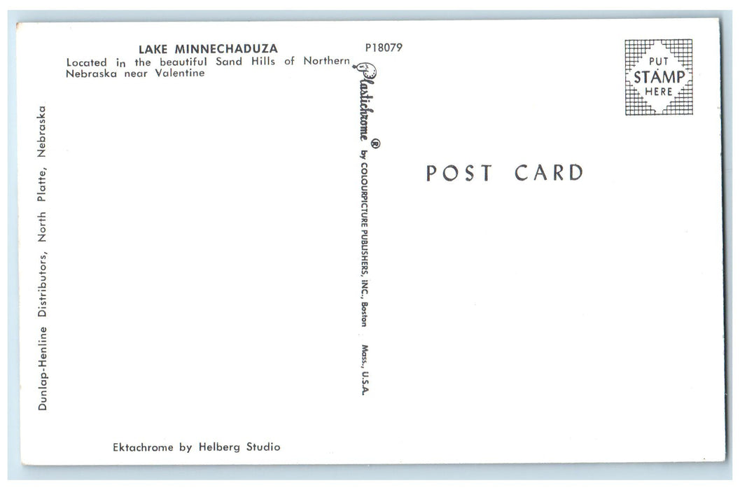 c1960's Lake Minnechaduza Cliff Valentine Nebraska NE Unposted Vintage Postcard