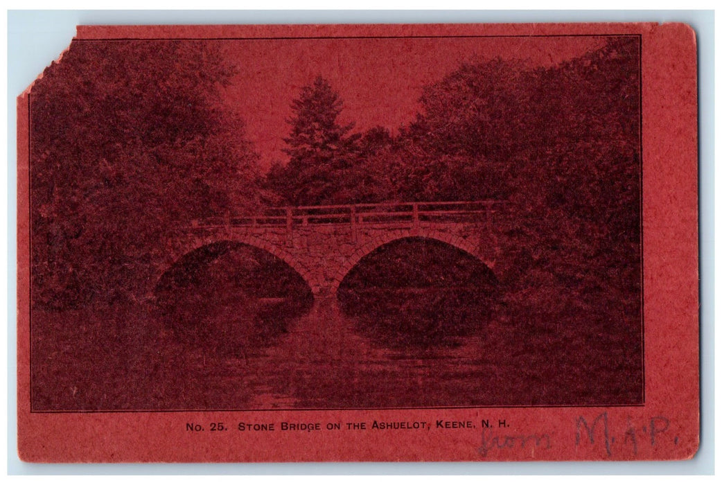 c1905s Stone Bridge On The Ashuelot Keene New Hampshire NH Unposted Postcard