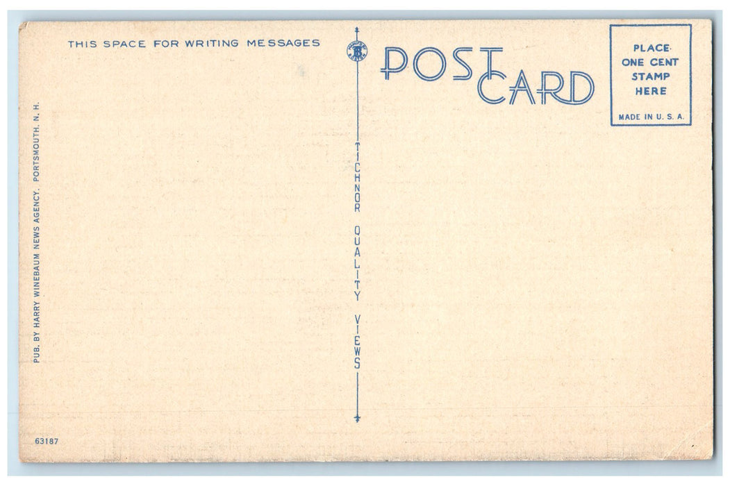 c1940s Walbach Tower Built In 1812 Newcastle New Hampshire NH Unposted Postcard