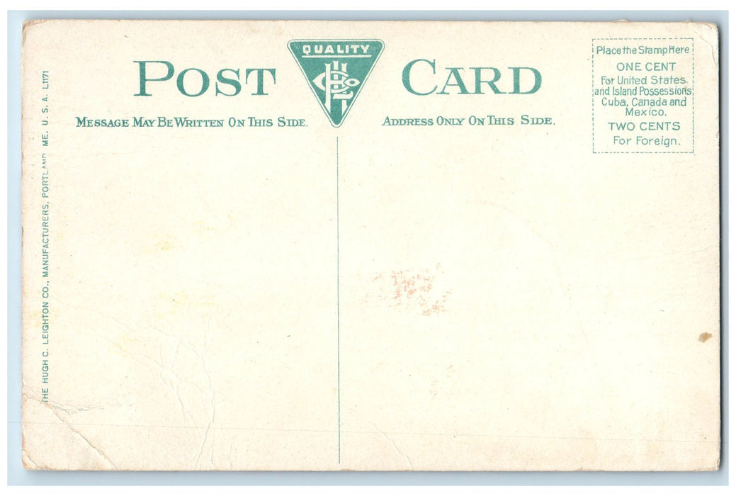 c1940s Cocheco Hills From Opera House Tower View Dover New Hampshire NH Postcard