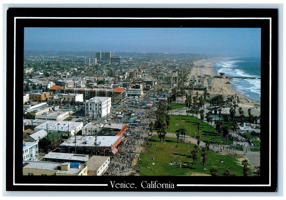 c1960s Greetings From Venice California Coast Santa Monica & Marina CA Postcard