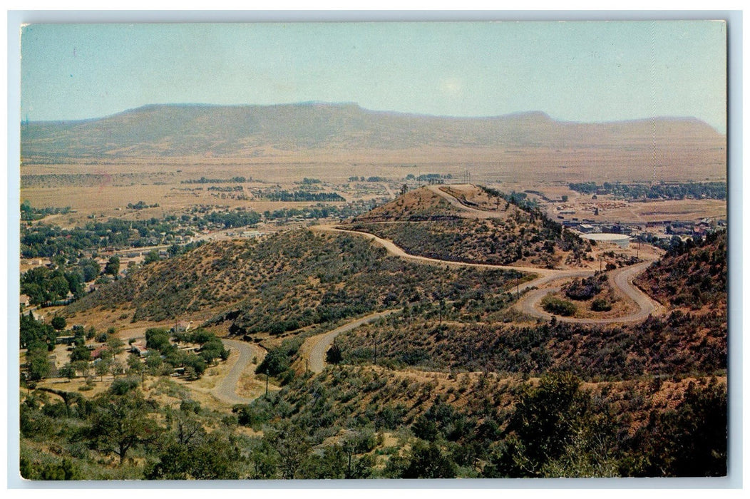 c1960s View Of Old Raton Pass Johnson Mesa Raton New Mexico NM Unposted Postcard