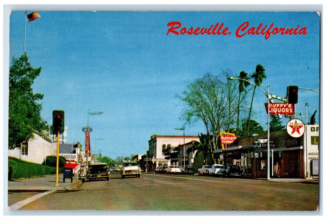 c1940's Railroad Center World's Largest Ice Manufacturing Roseville CA Postcard
