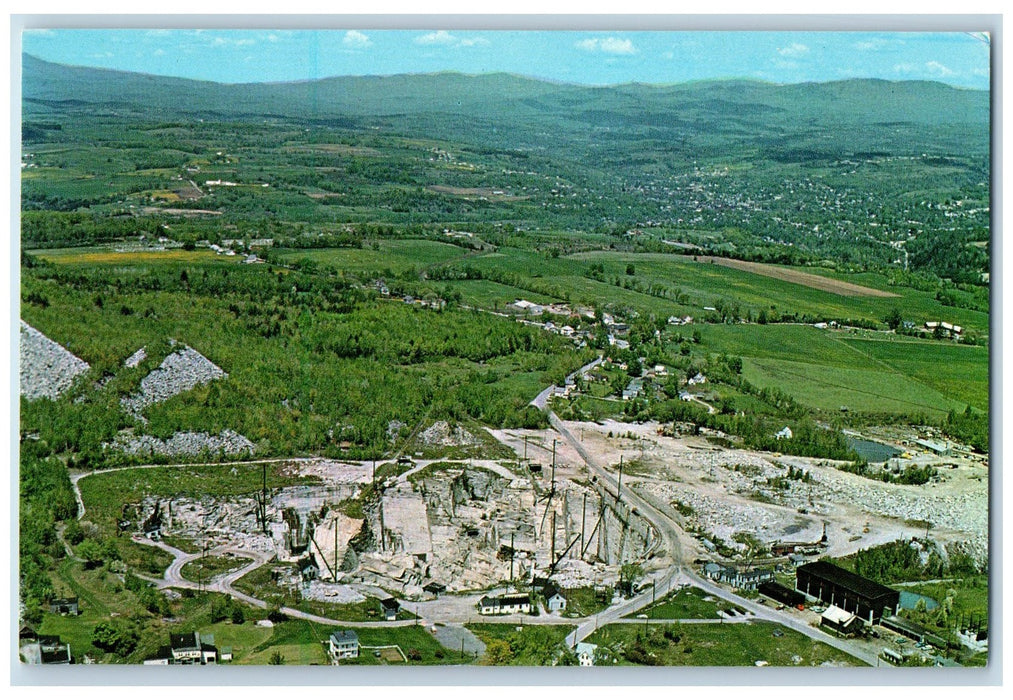 c1960s The Wells-Lamson Granite Quarry Barre Vermont VT Unposted Trees Postcard