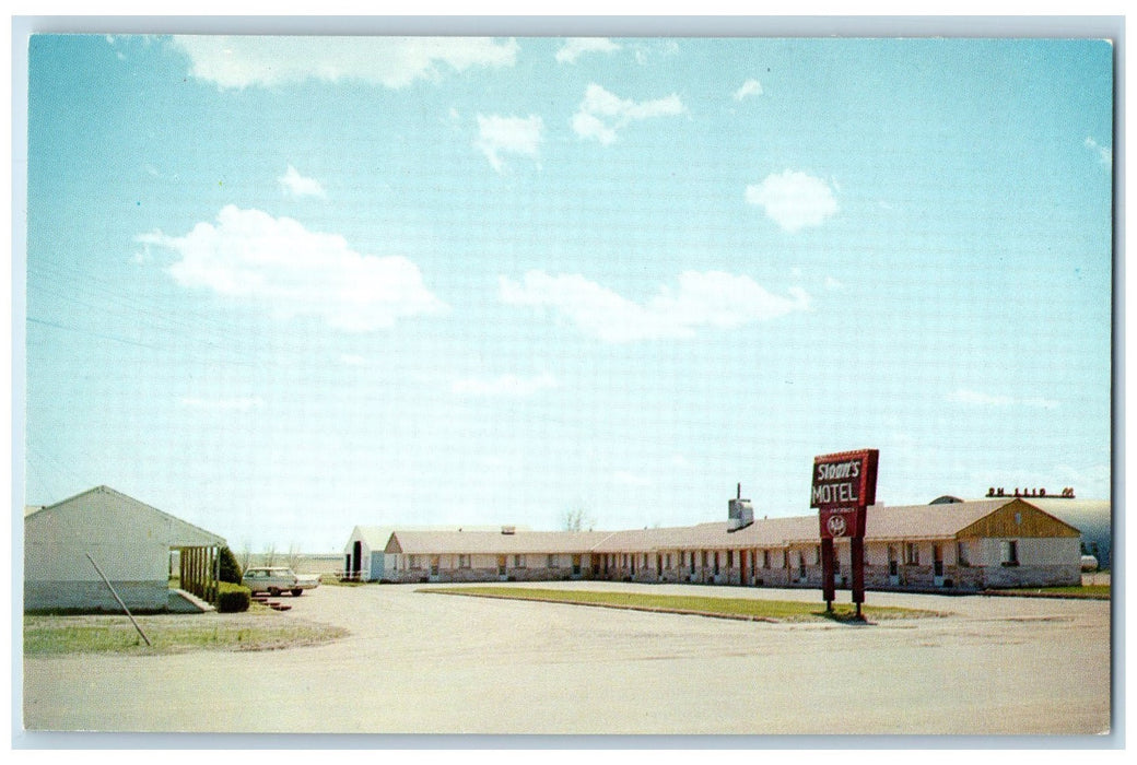 c1960s Sloan's Motel Exterior Roadside Burlington Colorado CO Unposted Postcard
